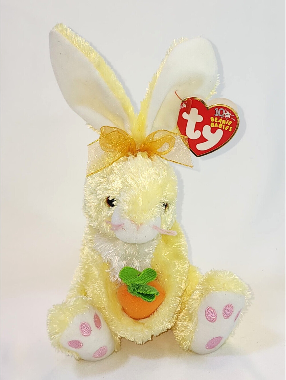 TY Beanie Babies Nibblies Bunny Rabbit 2002 Easter VINTAGE with TAG